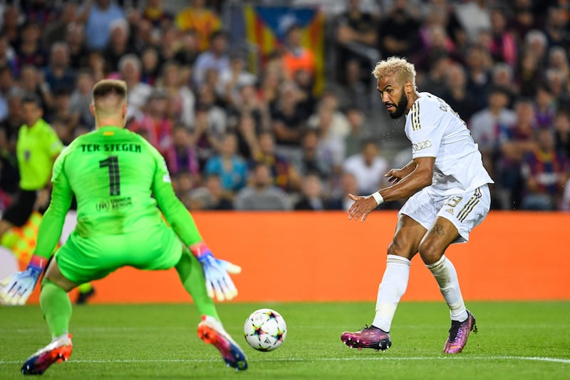 Eric Maxim Choupo-Moting – 8. The in-form striker, so used to being Lewandowski’s understudy, made up for an early miss with a smart finish through the legs of Ter Stegen to make it 2-0. Replaced by Muller for the closing half hour. AFP