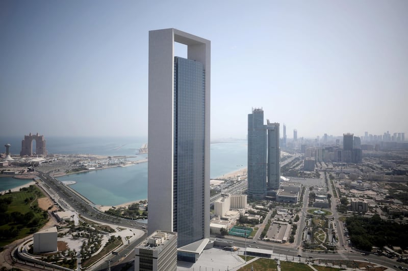 FILE PHOTO: A general view of ADNOC headquarters in Abu Dhabi, United Arab Emirates May 29, 2019. REUTERS/Christopher Pike/File Photo