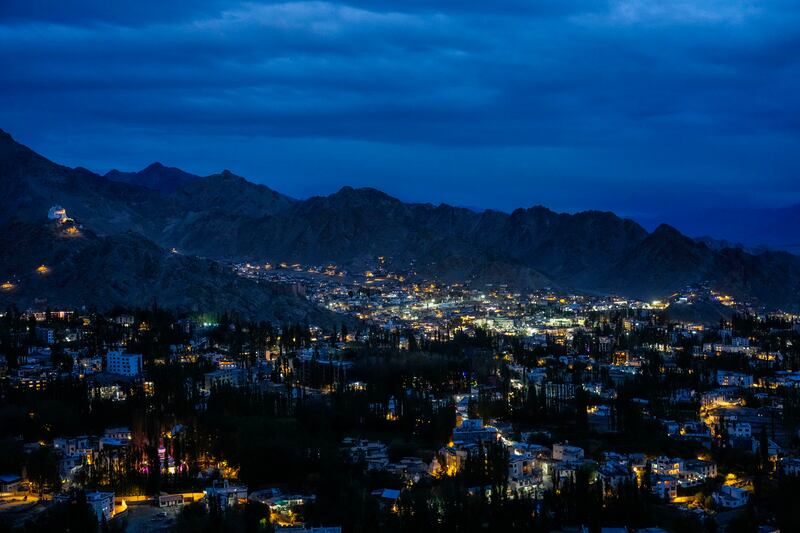 The lights of Leh draw Ladakh's desert nomads as they seek a better life. All photos: AP