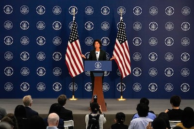 US Commerce Secretary Gina Raimondo was on a trip to China last week. Bloomberg