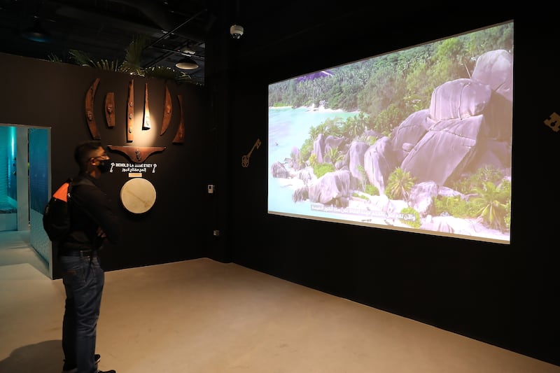 Exhibits in the pavilion encourage visitors to learn about the work undertaken by local and international organisations to protect the treasures of Seychelles.