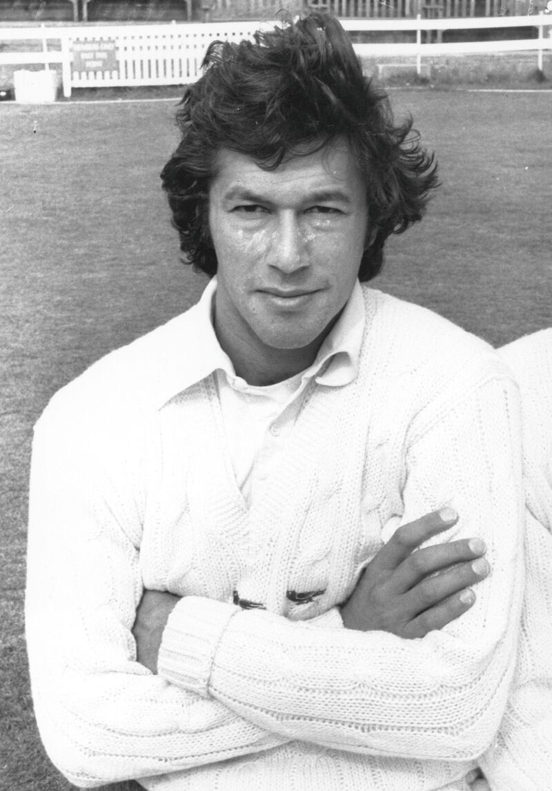 Cricket player Imran Khan, who played county cricket for Worcester & Sussex in the UK and made his test debut for Pakistan in 1971.    (Photo by Evening Standard/Getty Images)