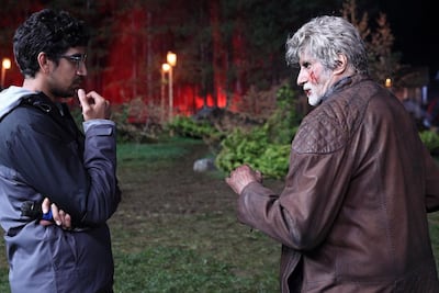 Veteran Indian actor Amitabh Bachchan plays Professor Arvind Chaturvedi in 'Brahmastra'. Photo: Ayan Mukerji