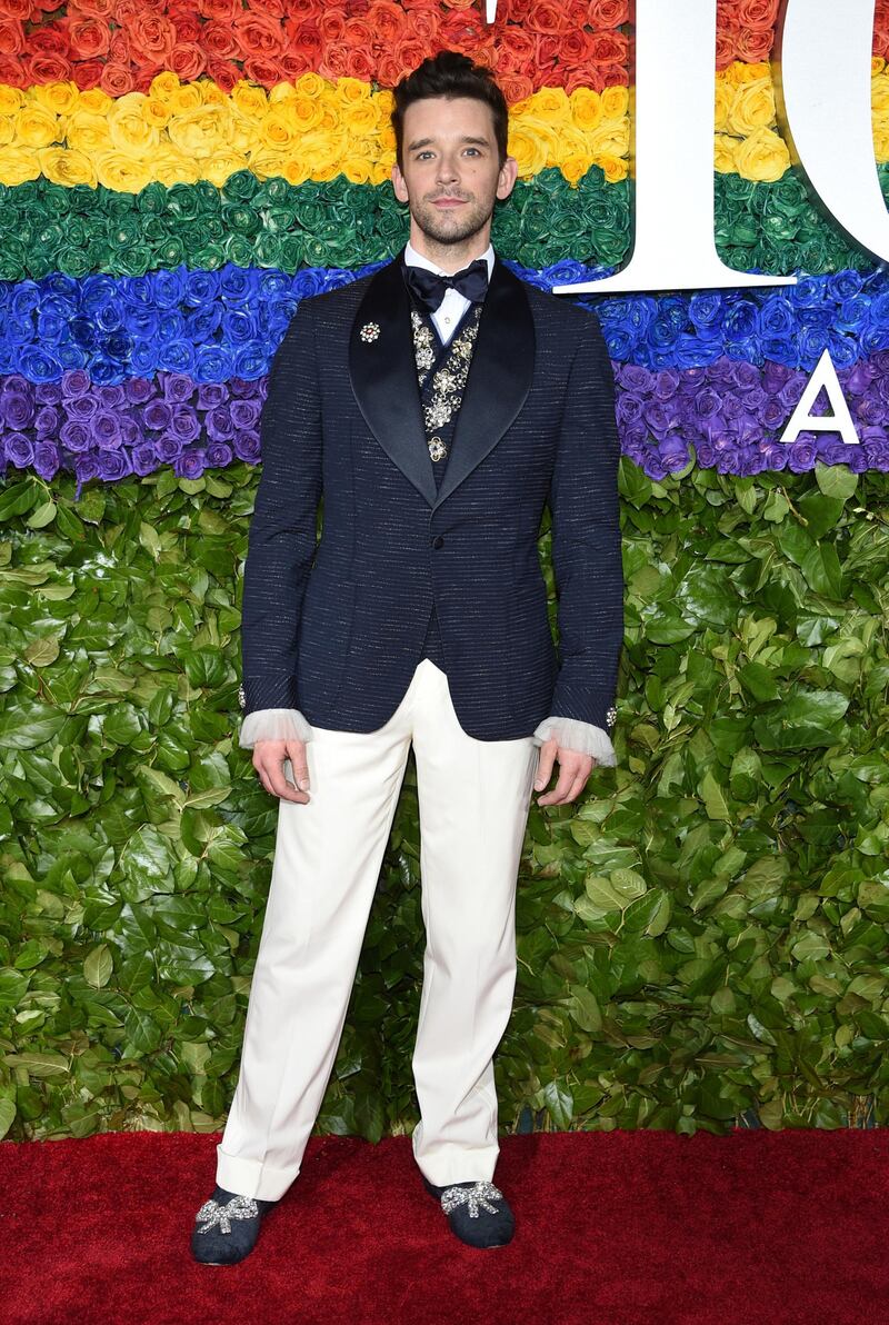 Michael Urie arrives at the 73rd annual Tony Awards at Radio City Music Hall on June 9, 2019. AP
