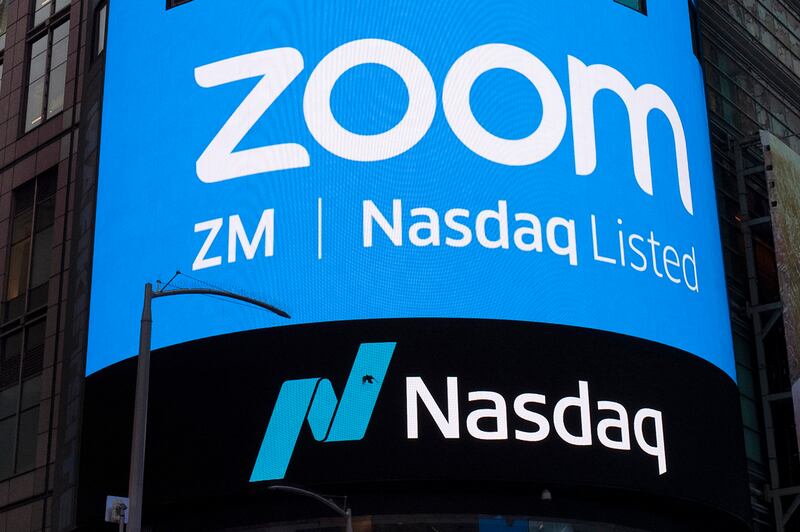 Zoom's revenue for the May-July period jumped 8 per cent on an annual basis to nearly $1.10 billion. AP