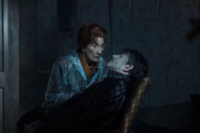 June Brown with her 'EastEnders' son Nick Cotton, played by John Altman. BBC