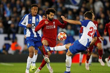 Liverpool will look to Mohamed Salah, centre, for inspiration against Chelsea. Reuters
