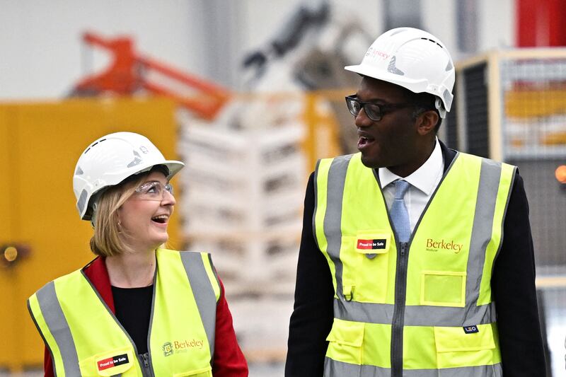 Ms Truss and Chancellor Kwasi Kwarteng visit Northfleet in September 2022, as the Chancellor released his 'mini-budget' that included tax cuts and sent sterling to a 37-year low