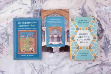 Books such as 'The Unforgettable Queens of Islam' by Shahla Haeri and 'Women are the Future of Islam' by Sherin Khankan highlight women's stories. Hafsa Lodi