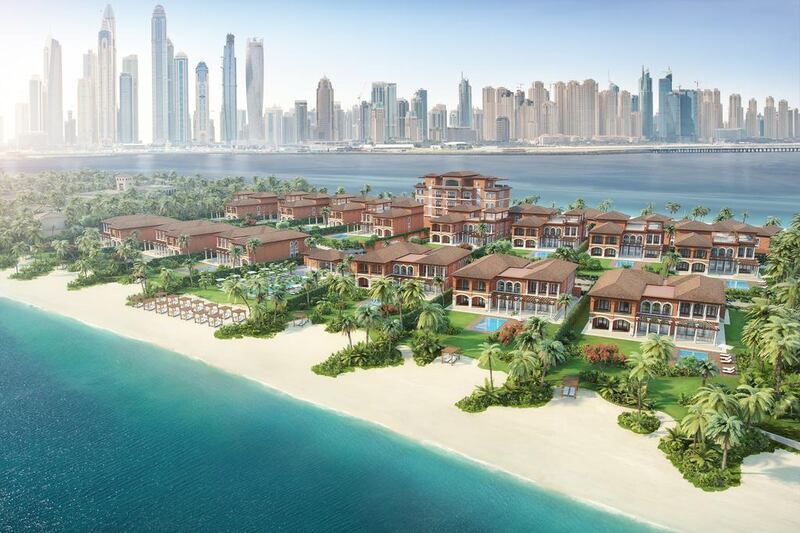 Forum Group plans to launch its first Dubai venture with 22 luxury villas covering 500,000 square feet on the Palm Jumeirah. Courtesy Forum Group