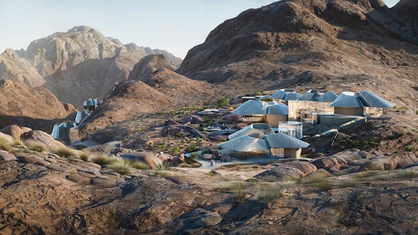 A rendering of The Ritz-Carlton Reserve at Trojena, Saudi Arabia. Photo: Marriott International
