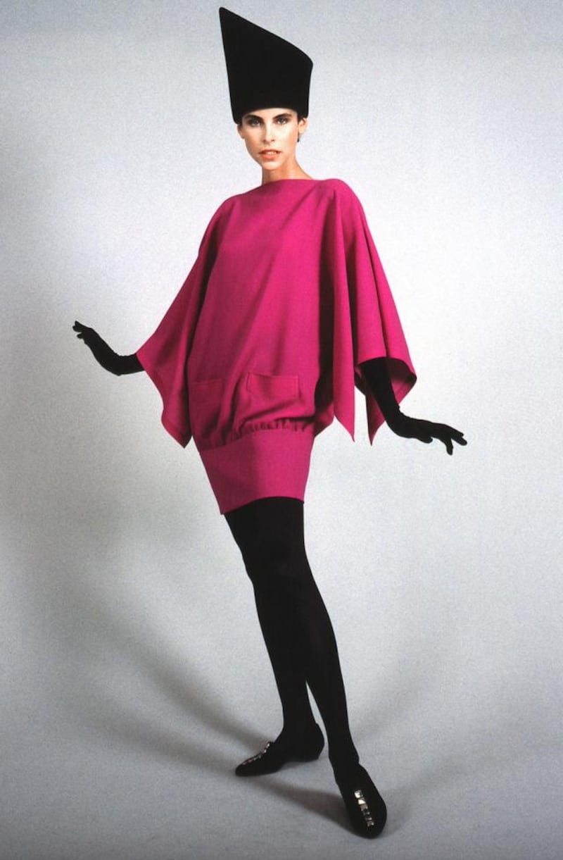 A dress design from 1990 by Pierre Cardin. Courtesy Pierre Cardin Museum