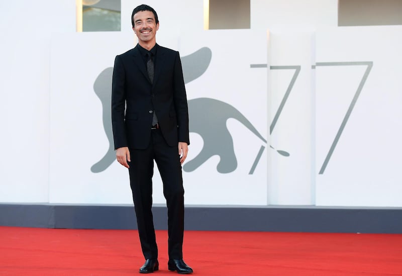 Italian singer Diodato walks the red carpet ahead of the Opening Ceremony during the 77th Venice Film Festival on September 2, 2020 in Venice, Italy. EPA