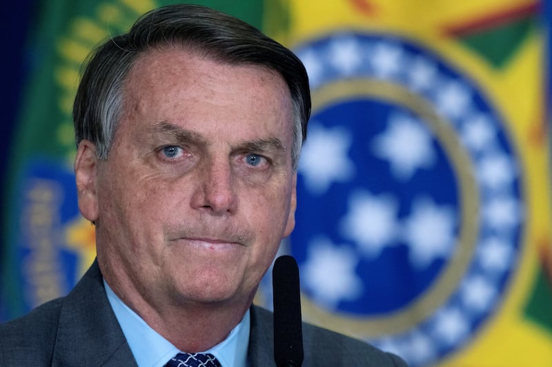 Brazilian President Jair Bolsonaro has had several operations since he was stabbed while campaigning in 2018. EPA