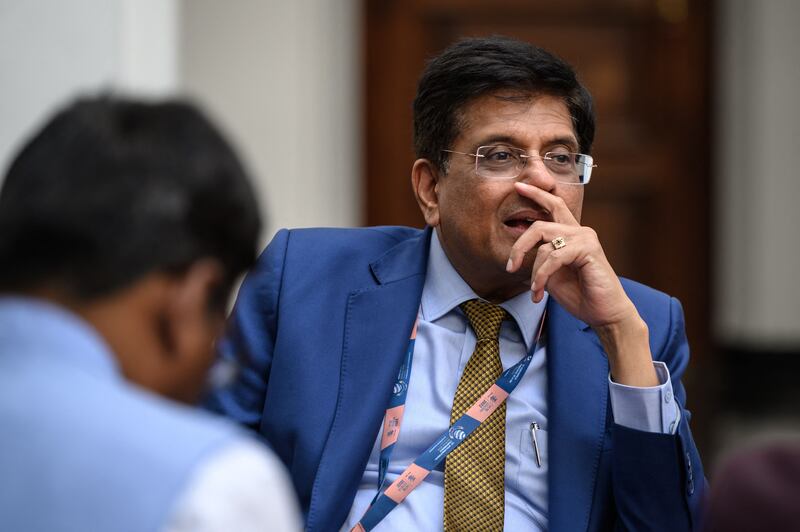 India’s Commerce Minister Piyush Goyal said the benefits of the Indo-Pacific Economy Framework are still unclear to the South Asian nation. AFP