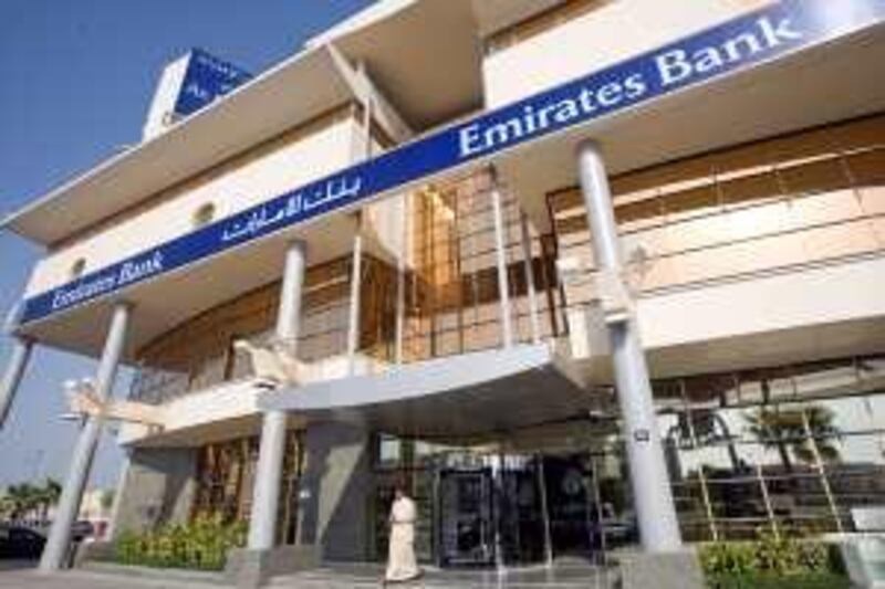 Jumeira - July 27, 2009 - An Emirates bank branch in Jumeira, July 27, 2009. (Photo by Jeff Topping/The National)  *** Local Caption ***  JT001-0727-EMIRATES BANK_MG_7466.jpg