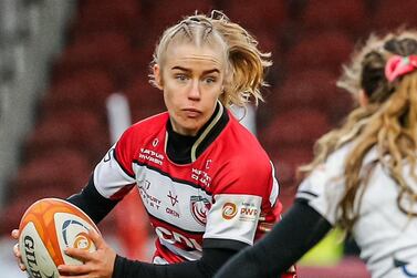 Abu Dhabi-born and raised Catherine Richards plays for Gloucester-Hartpury in the Premiership Women’s Rugby. Photo: Gloucester-Hartpury