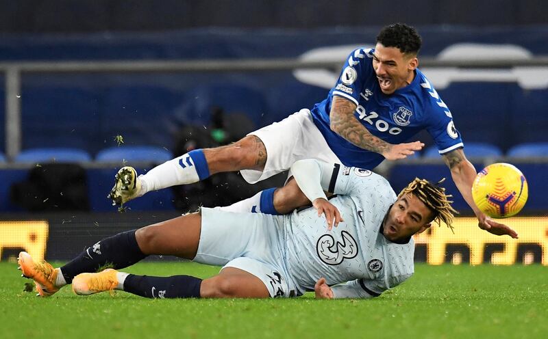 Reece James 7 – The pick of the Chelsea players, James seemed to be playing in defence, midfield and attack. Came close to scoring, his best effort striking the post via Pickford’s hand. Reuters