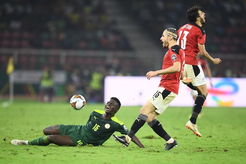 Mahmoud Hamdi 7 - Good interventions to stop a cross that looked like it was heading to a dangerous area. Kept Senegal’s attacking stars quiet. AFP