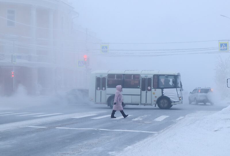 Visibility is poor across the city. Reuters