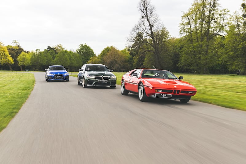 BMW i4M50, M5CS and M1. Photo: BMW