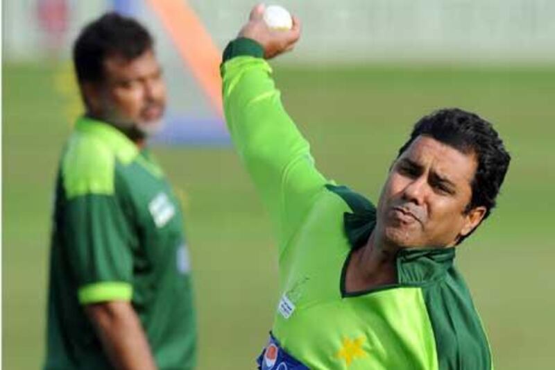 Waqar Younis formed a devastating new-ball attack with Wasim Akram.