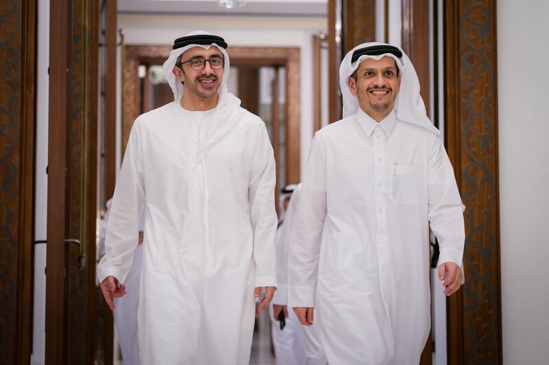 Sheikh Abdullah also met Sheikh Mohammed bin Abdurrahman Al Thani, Qatar’s Prime Minister and Minister of Foreign Affairs