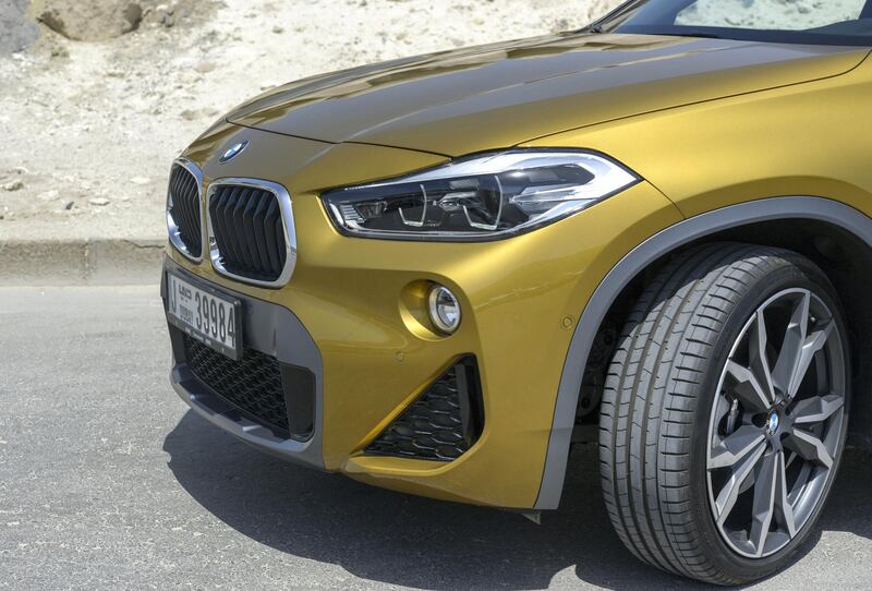 Abu Dhabi, United Arab Emirates - The exterior of BMW X2 at Mina Port on April 29, 2018. (Khushnum Bhandari/ The National)