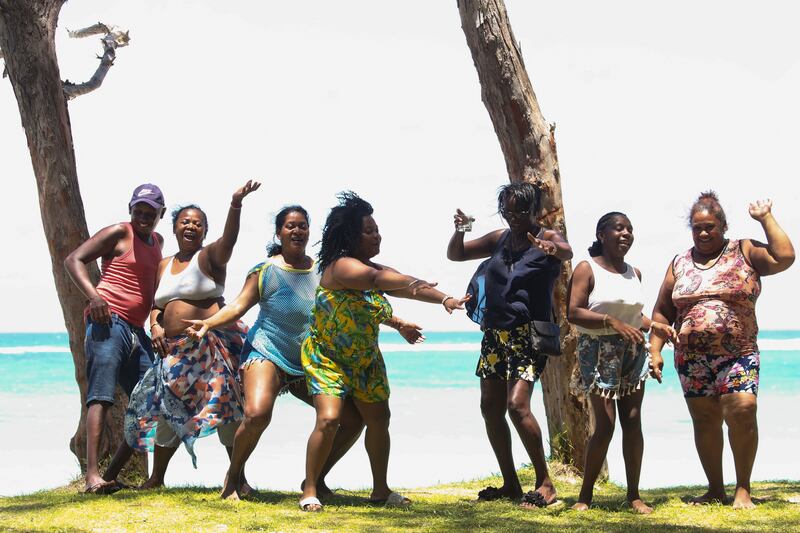 Mauritius, the second least angry country, had plenty to sing and dance about. Getty Images