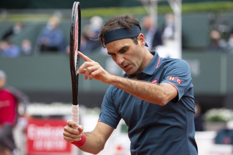 Roger Federer after losing his second-round match against Pablo Andujar. EPA