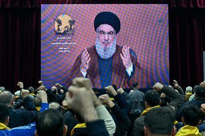 Hezbollah leader Hassan Nasrallah told supporters that 100,000 Israelis had been displaced from northern Israel since October 7 and in an all-out war this number would rise sharply. EPA
