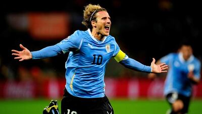 Diego Forlan scored plenty for Uruguay but had a difficult time when he signed for Manchester United. Getty Images