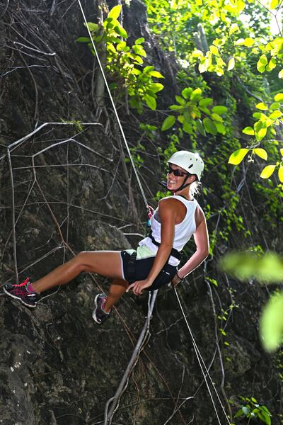 Rappeling at BodyHoliday, Saint Lucia. Courtesy BodyHoliday