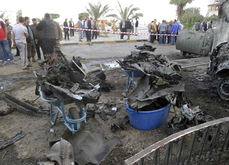 A car bomb exploded near the Egyptian Embassy in the Libyan capital of Tripoli last week. Reuters