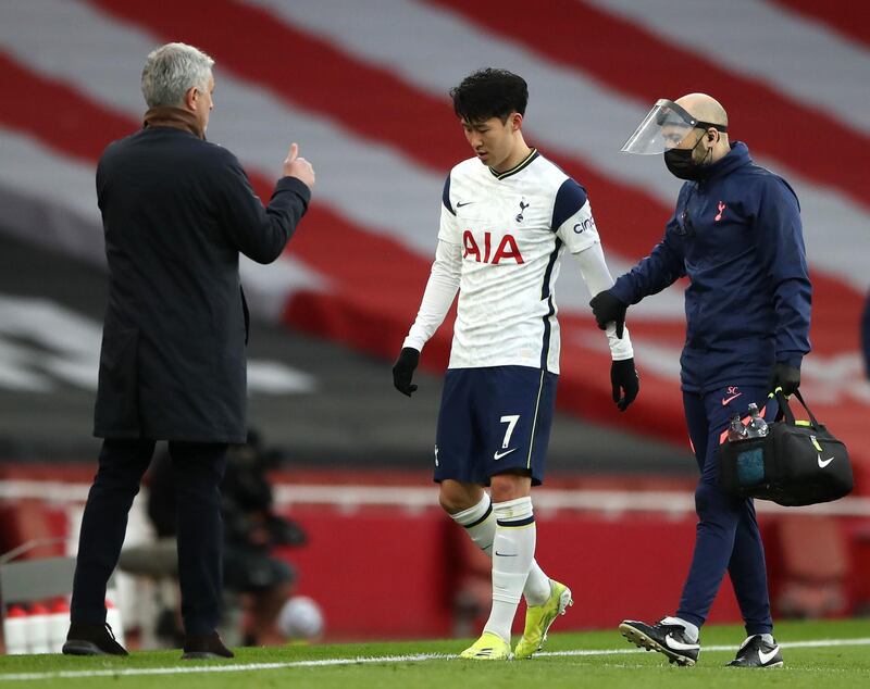 Son Heung-min - N/A: Barely saw the ball during Spurs’ tepid start, before limping off in the 19th minute with a hamstring injury. PA