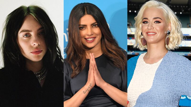 Billie Eilish, Priyanka Chopra Jonas and Katy Perry have joined other stars to warn G7 leaders they must start sharing their surplus Covid vaccines, offering a steady supply to poor countries. AFP, Getty Images and Instagram / billieeilish