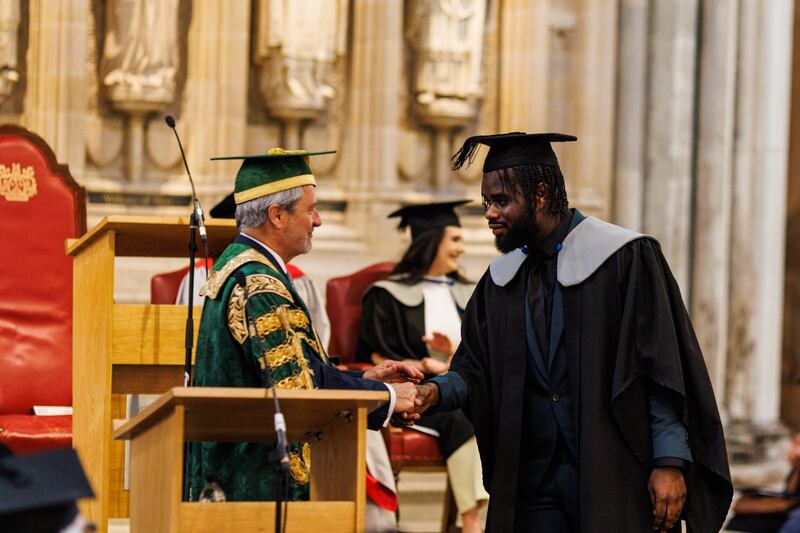 The class of 2020 and 2021 celebrate at their graduation ceremonies this month. Photo: University of Kent