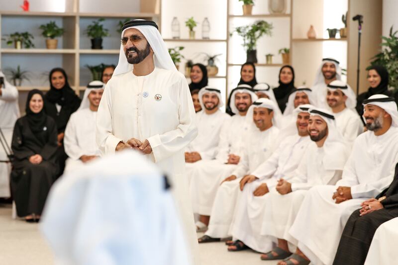 DUBAI, 19th September, 2018 (WAM) -- His Highness Sheikh Mohammed bin Rashid Al Maktoum, the Vice President, Prime Minister and Ruler of Dubai, chaired today at his office in Emirates Towers the annual brainstorming session with his team. The meeting agenda detailed new ideas and future plans. Wam