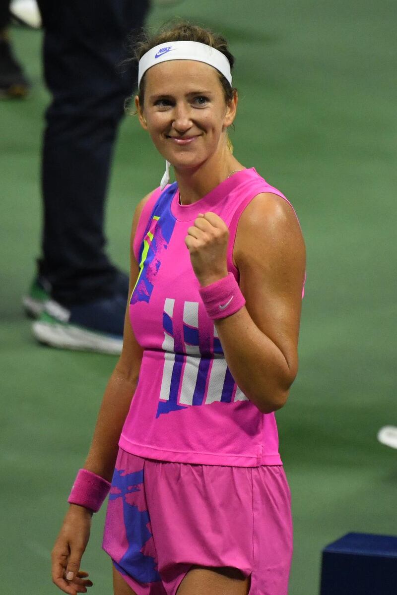 Victoria Azarenka after her win over Serena Williams. USA TODAY Sports