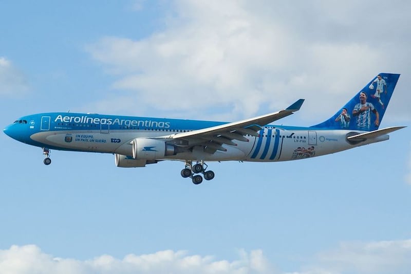 Aerolineas Argentinas launched a World Cup livery 
this year.