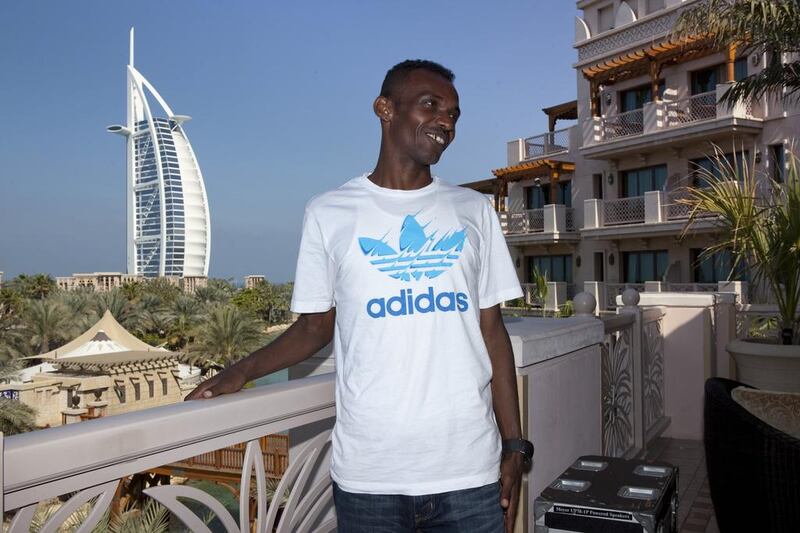Ethiopian marathoner Markos Geneti recorded a personal best in Dubai in 2012. Antonie Robertson / The National

