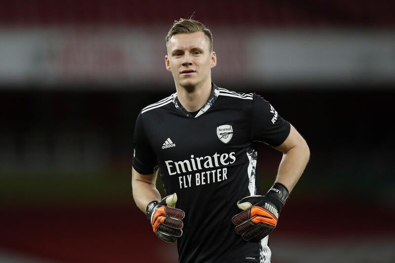 ARSENAL RATINGS: Bernd Leno – 8: Commanded area when needed and then avoided a really tense additional five minutes for his side by saving Jorginho’s penalty at the death. EPA