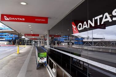 Qantas terminal at Melbourne Airport. The airline plans to cut another 2,500 jobs as it outsources its ground handing operations. AFP 