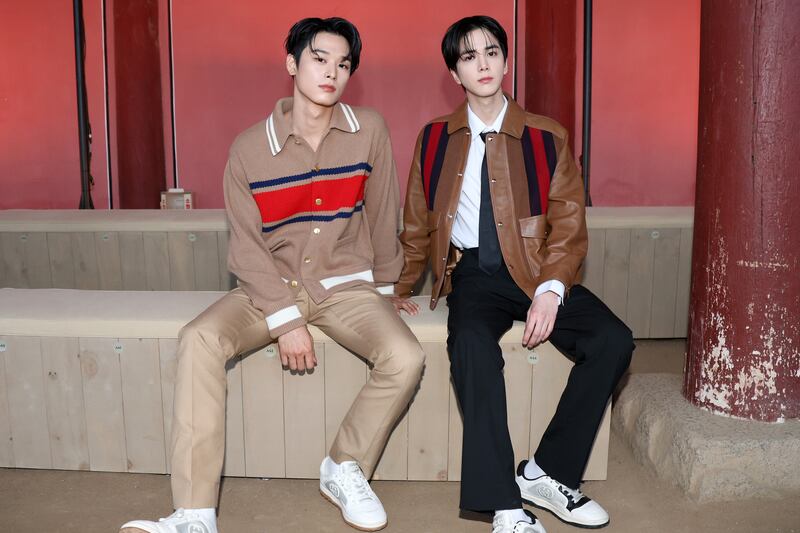 Juyeon and Younghoon of K-Pop group The Boyz. Getty