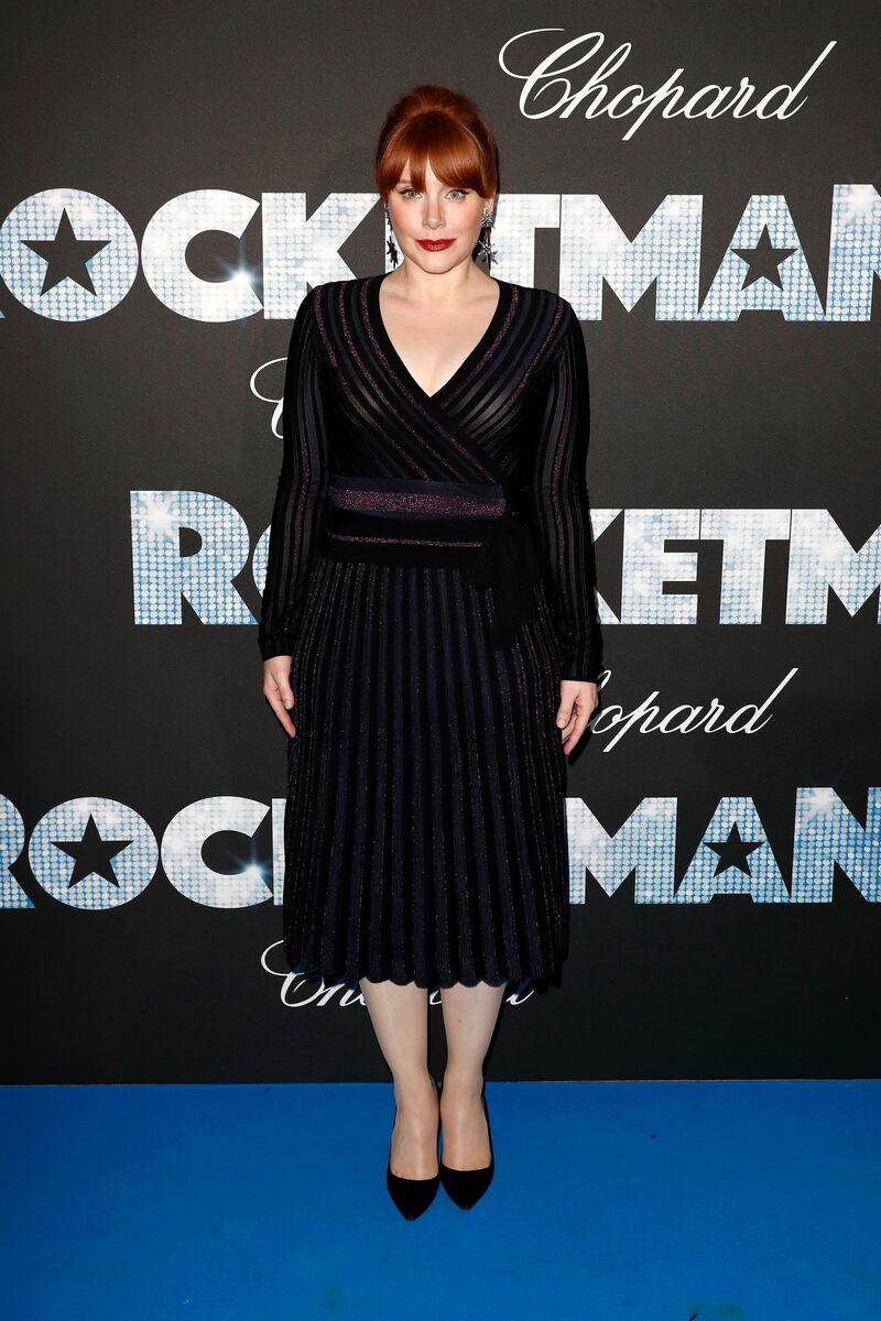 Bryce Dallas Howard at the "Rocketman" Gala Party during the 72nd annual Cannes Film Festival. (Photo by John Phillips/Getty Images)