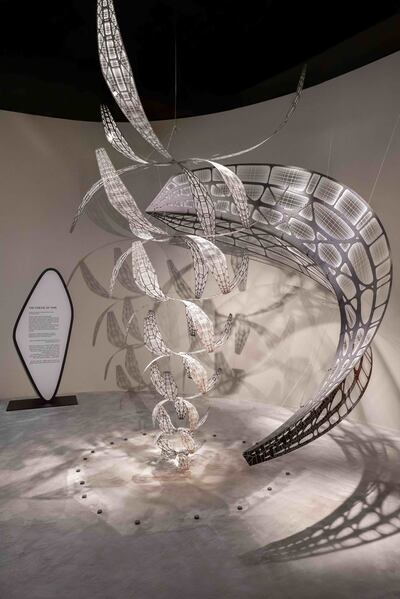The Finesse of Time by Clement Vieille on display in the Crafting Time exhibition. Photo: Hermes 