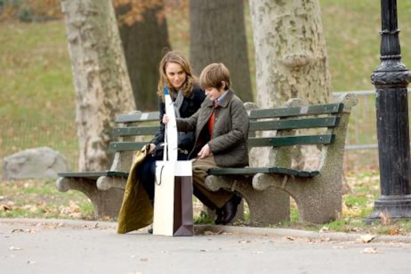 Natalie Portman as Emilia and Charlie Tahan as William in Love and Other Impossible Pursuits.