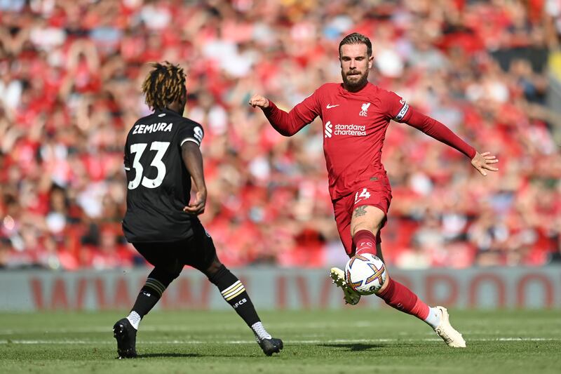 Jordan Zemura - 2. Salah did not score but that was not down to the 22-year-old. His positioning was poor and Liverpool swarmed down his wing. Getty