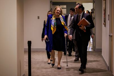 Virginia Thomas, a conservative activist and the wife of Supreme Court Justice Clarence Thomas, exits after appearing before the Select Committee to Investigate the January 6th Attack on the US Capitol in Washington, US, on September 29. Bloomberg