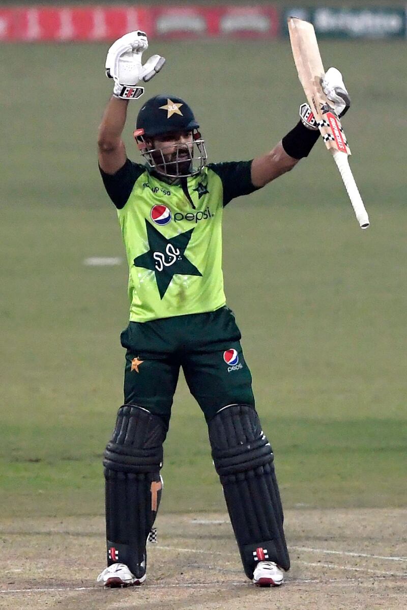 PAKISTAN T20 SERIES RATINGS: Mohammad Rizwan - 9. Player of the series for Pakistan in more ways than one. Scored a century and a fifty at the top of the order, while maintaining a strike rate of close to 150. Absolutely on top of his game in white and red ball cricket. AFP